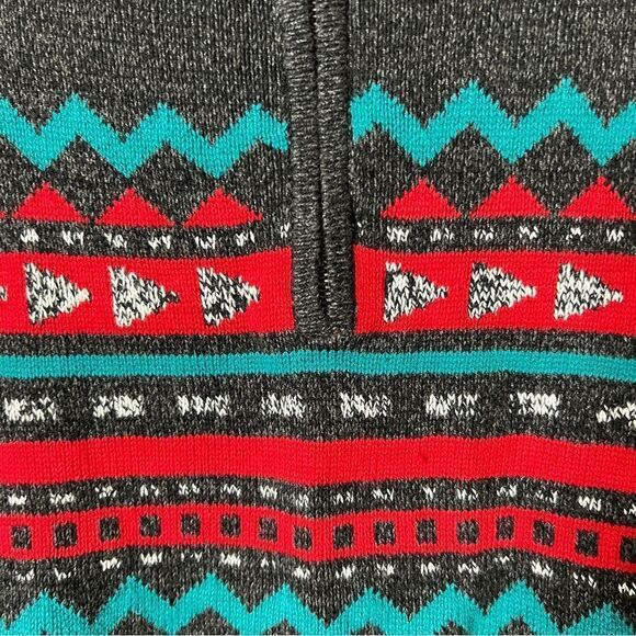 Urban Pipeline Men’s Charcoal Long Sleeve 1/4 Zip Mock Neck Sweater Size Medium - Picture 6 of 9